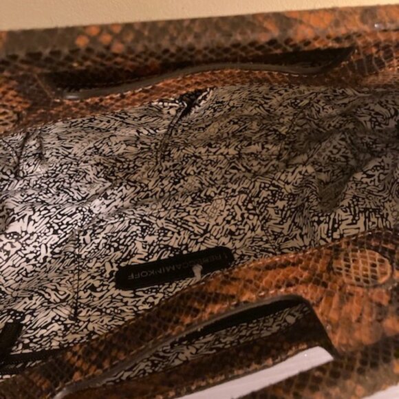 Rebecca Minkoff brown snakeskin clutch - Picture 2 of 4